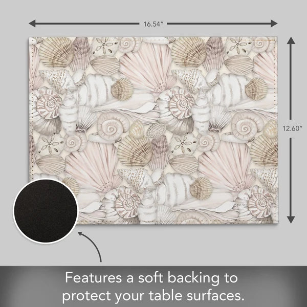 Azul/Gris – Salvamanteles de cuero PVC