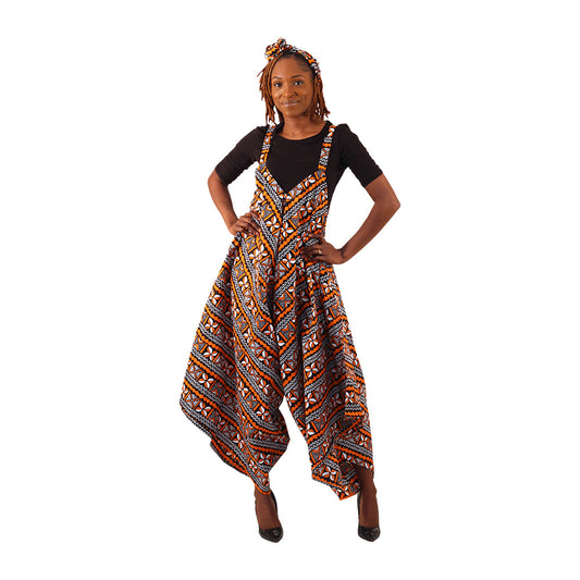 Shanti Bold Ankara Print Jumpsuits