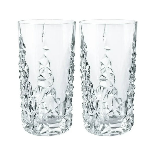 Nachtmann Sculpture 14.8 Oz. Crystal Drinkware Set with 2 Glasses