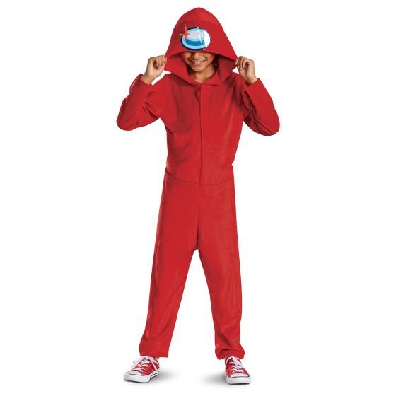 Red Impostor Hooded Jumpsuit Classic