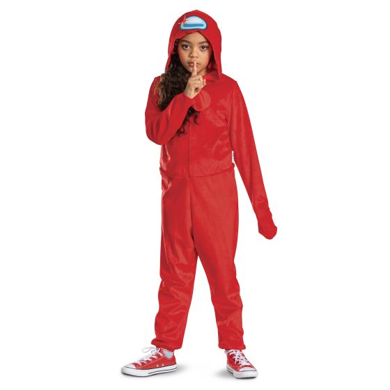 Red Impostor Hooded Jumpsuit Classic