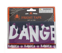 Fright Tape 30 Feet on 12pc Tcd/Polybag w/Cello Sleeve Purple-DANGER