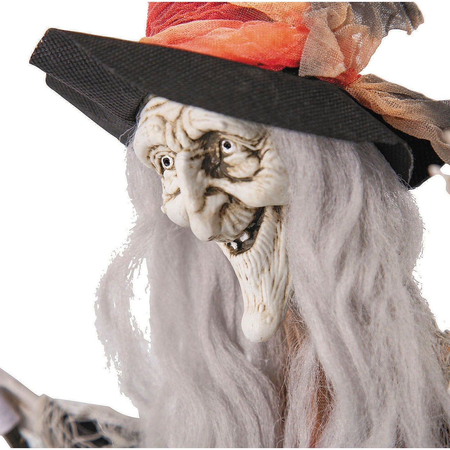 2FT Hanging Witch with Hat & Broom