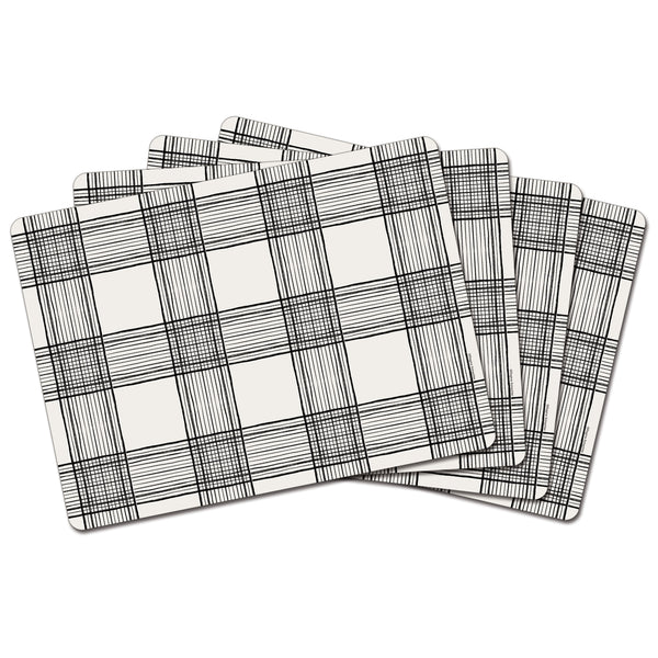 Azul/Gris – Salvamanteles de cuero PVC