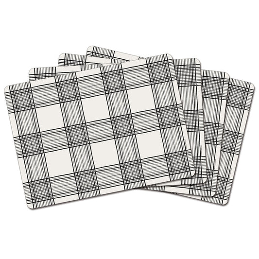 Wired Plaid Hardboard Premium 4 Pack –  Placemat