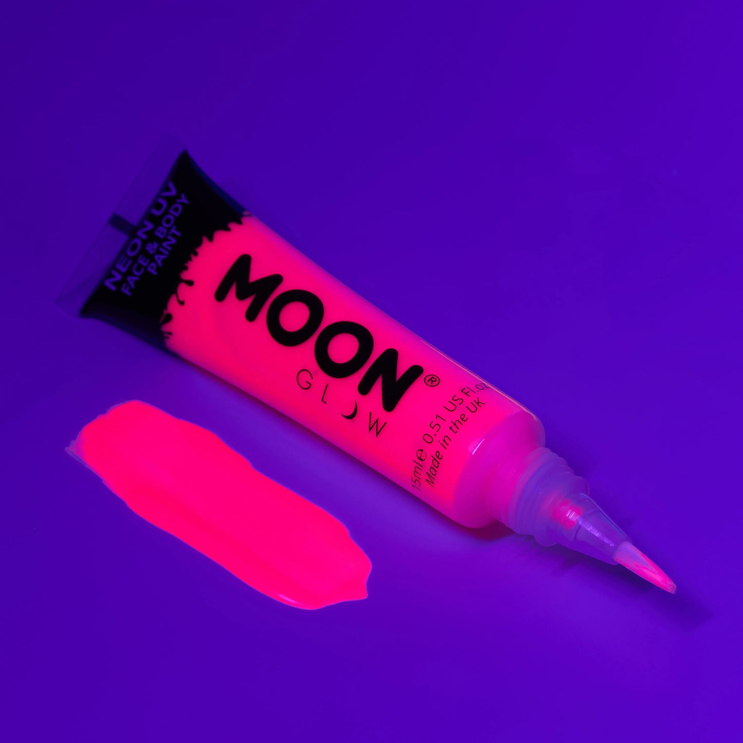 Intense – Neon UV Face & Body Paint  Brush Pink