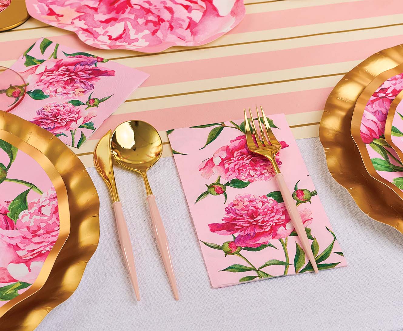 Bella Cutlery Gold / Blush Handle