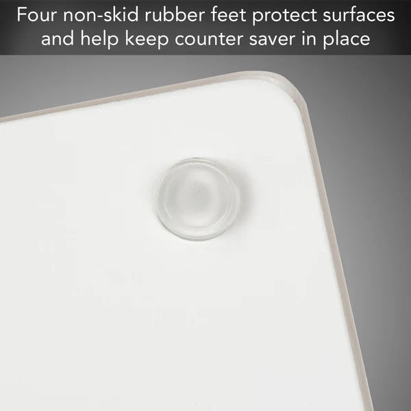 Protectores de encimera de cristal mármol blanco 10" x 8"