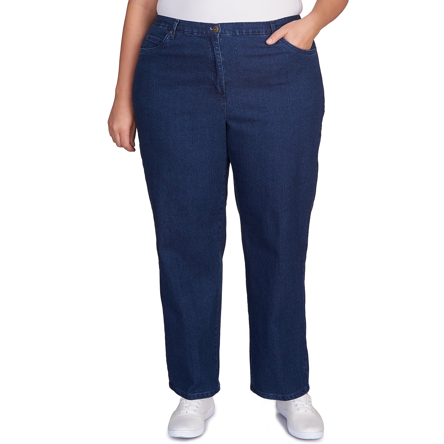 Plus Medium Length Easy Fit Jean Indigo -Ruby Rd