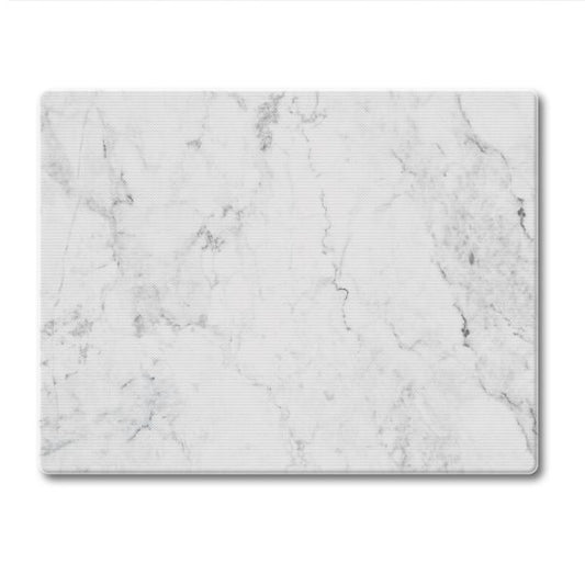 White Marble Glass Counter Savers   10" x 8"