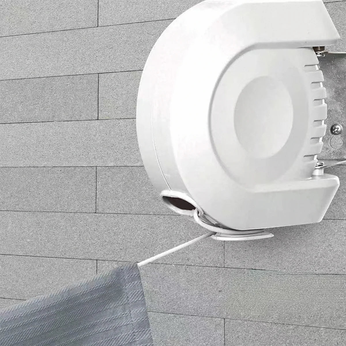 White - 40FT Retractable Clothesline