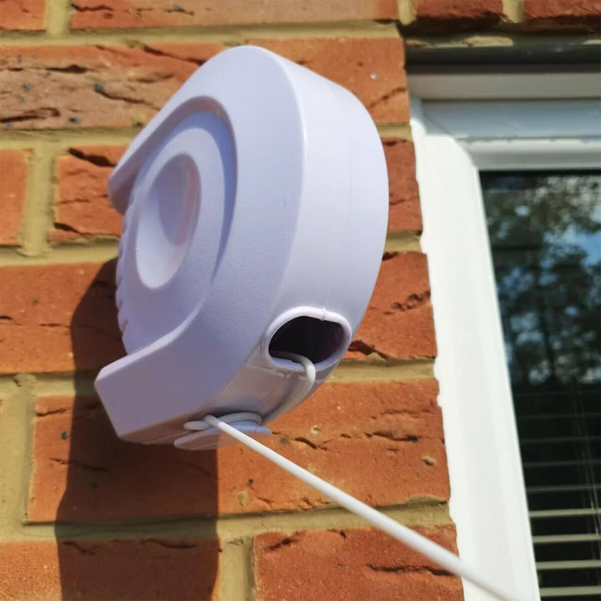 White - 40FT Retractable Clothesline