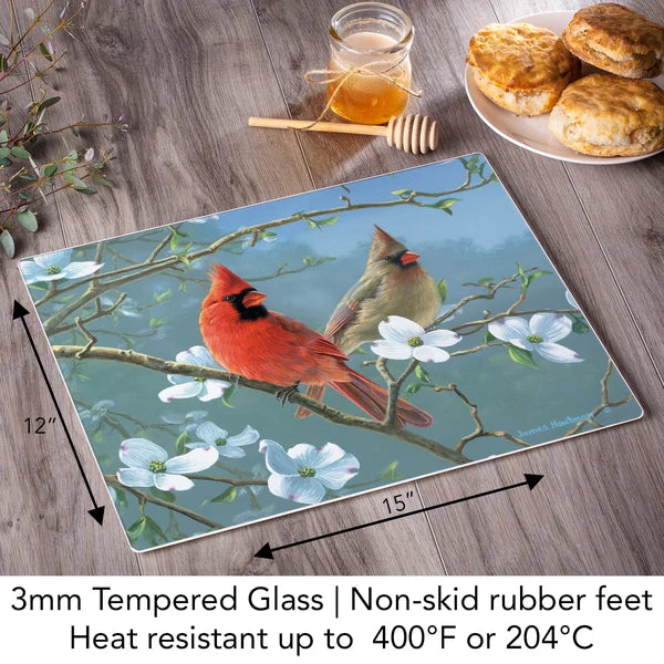 Protectores de encimera de cristal mármol blanco 10" x 8"