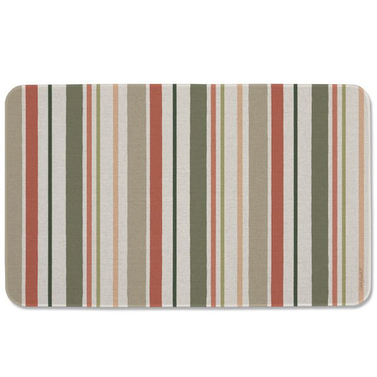 Blessed By Nature Stripe – Poly Linen Floor Mat on Cream 29