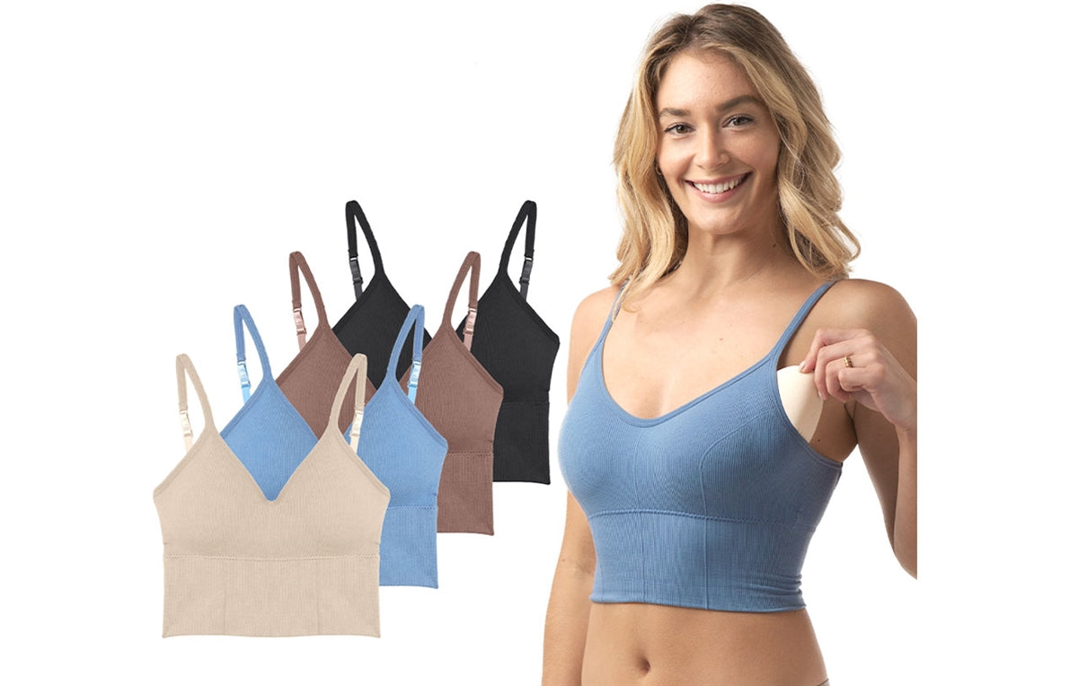 Women's Longline Fitness Crop Top Tank Yoga Sports Bra