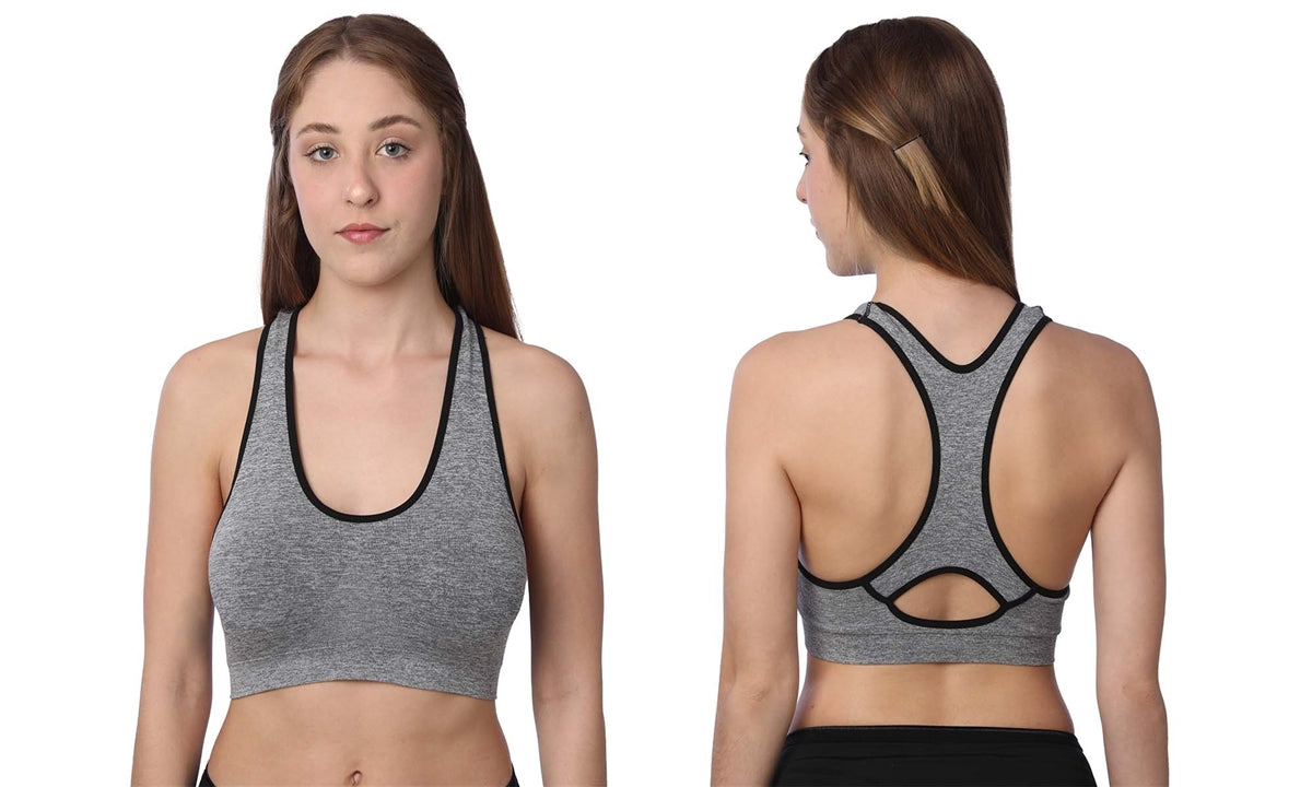 Wireless Pull Up Racerback Sports Bra