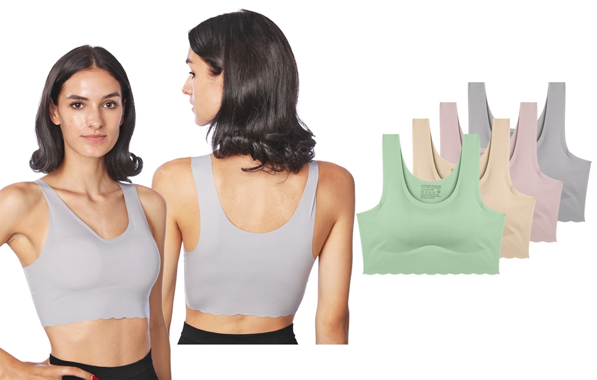 Second Skin Scallops Trim Racerback Bra