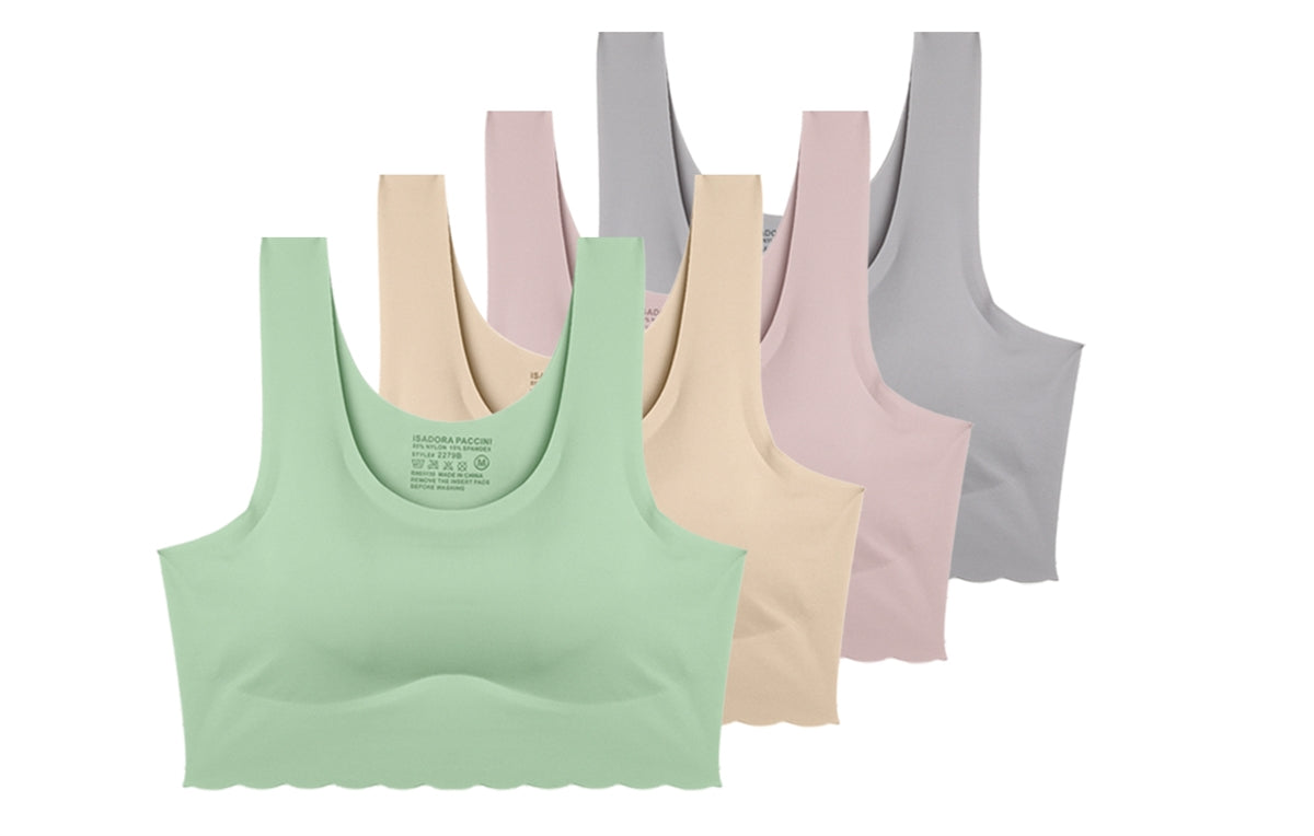 Second Skin Scallops Trim Racerback Bra