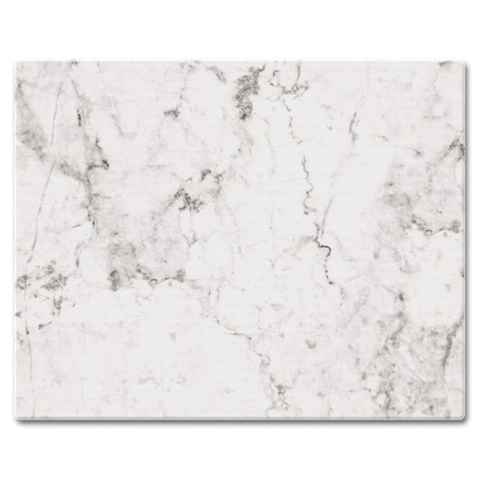 White Marble Glass Counter Savers 15 "x 12"