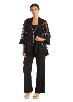 2 Piece Set Pant With Sequin Swing Jacket