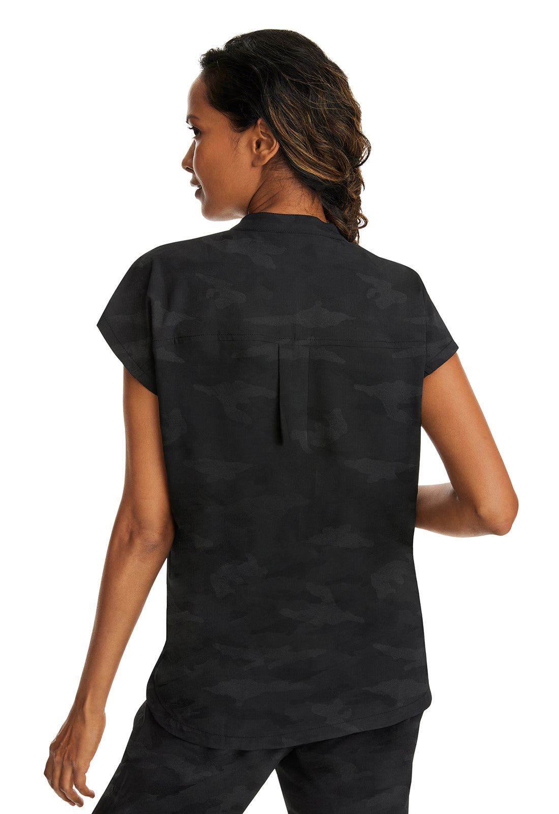 Mandarin Collar Boxy  Black