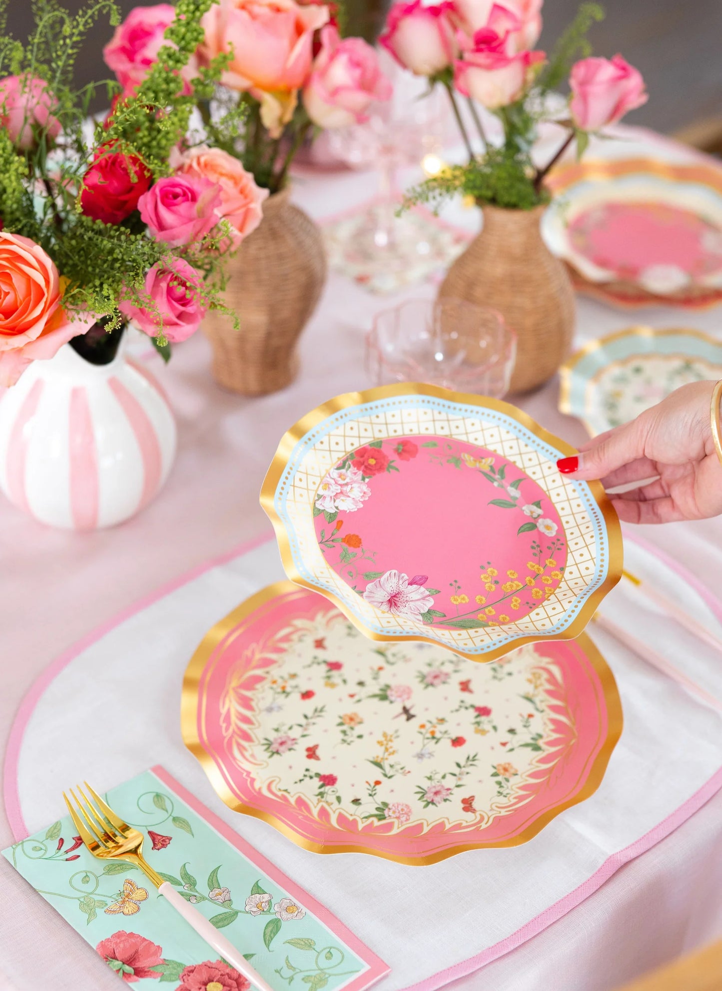 Wavy Salad Plate Rococo 8"