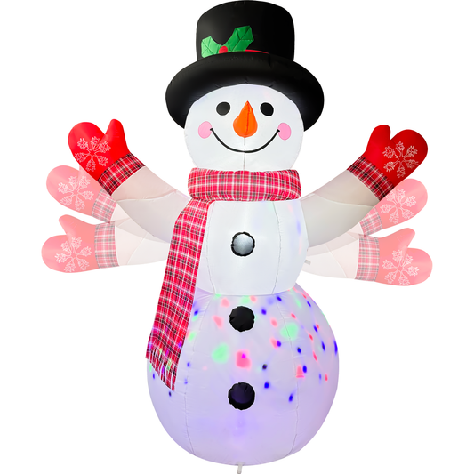 8FT Tall Inflatable Christmas Snowman
