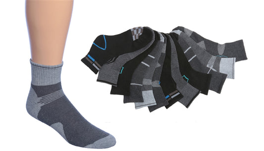 Men's Quarter Cushion Sport Socks 3-Pair Pack