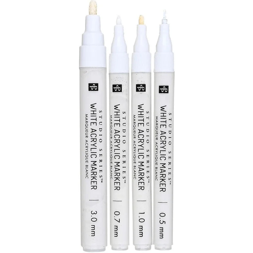 Studio Series White Acrylic Markers