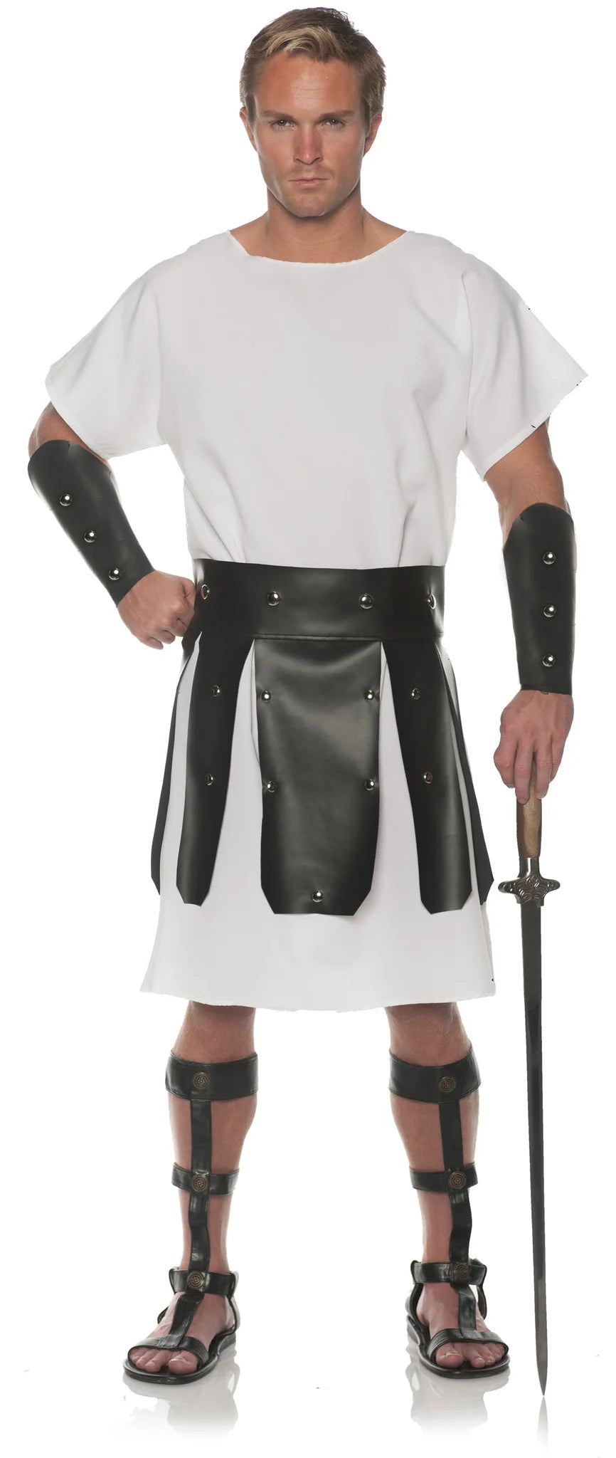 Roman Gladiator Warrior Belt Set  - Black