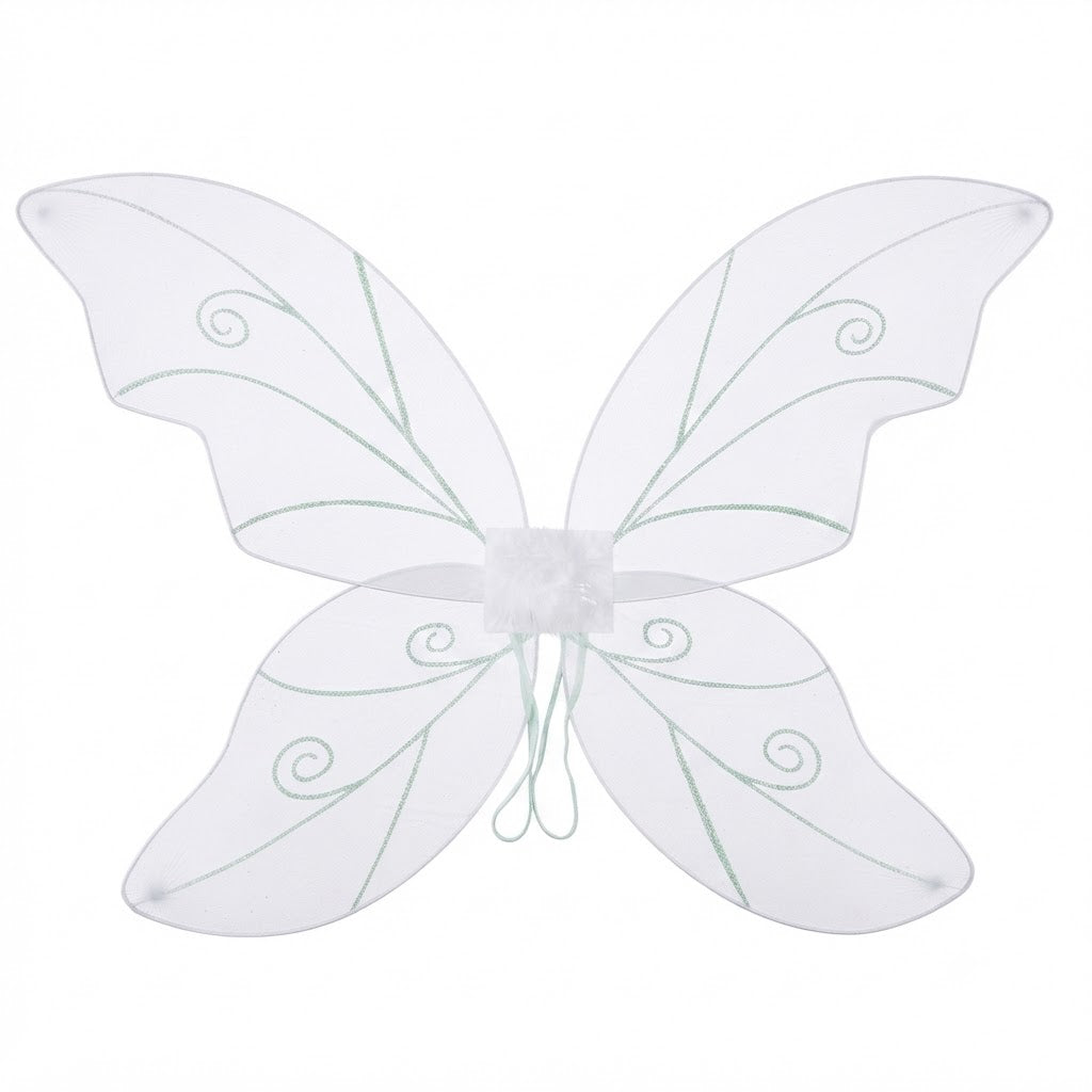 34" White Wild Fairy Wings