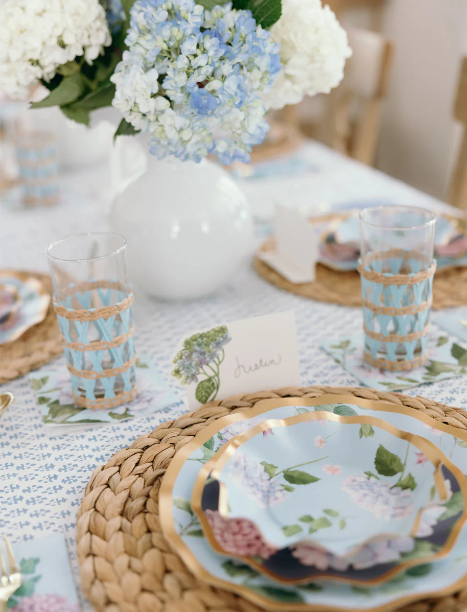 Wavy Dinner Plate Hydrangeas 10"