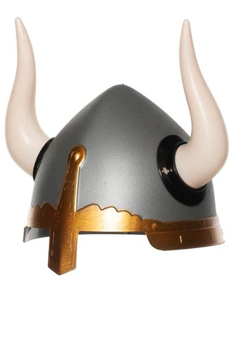 Casco vikingo plateado para adulto