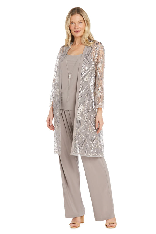 Embroidered Sequin Jacket Dress - RM Richards
