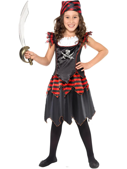 Pirate Skull & Crossbones Girl Costume