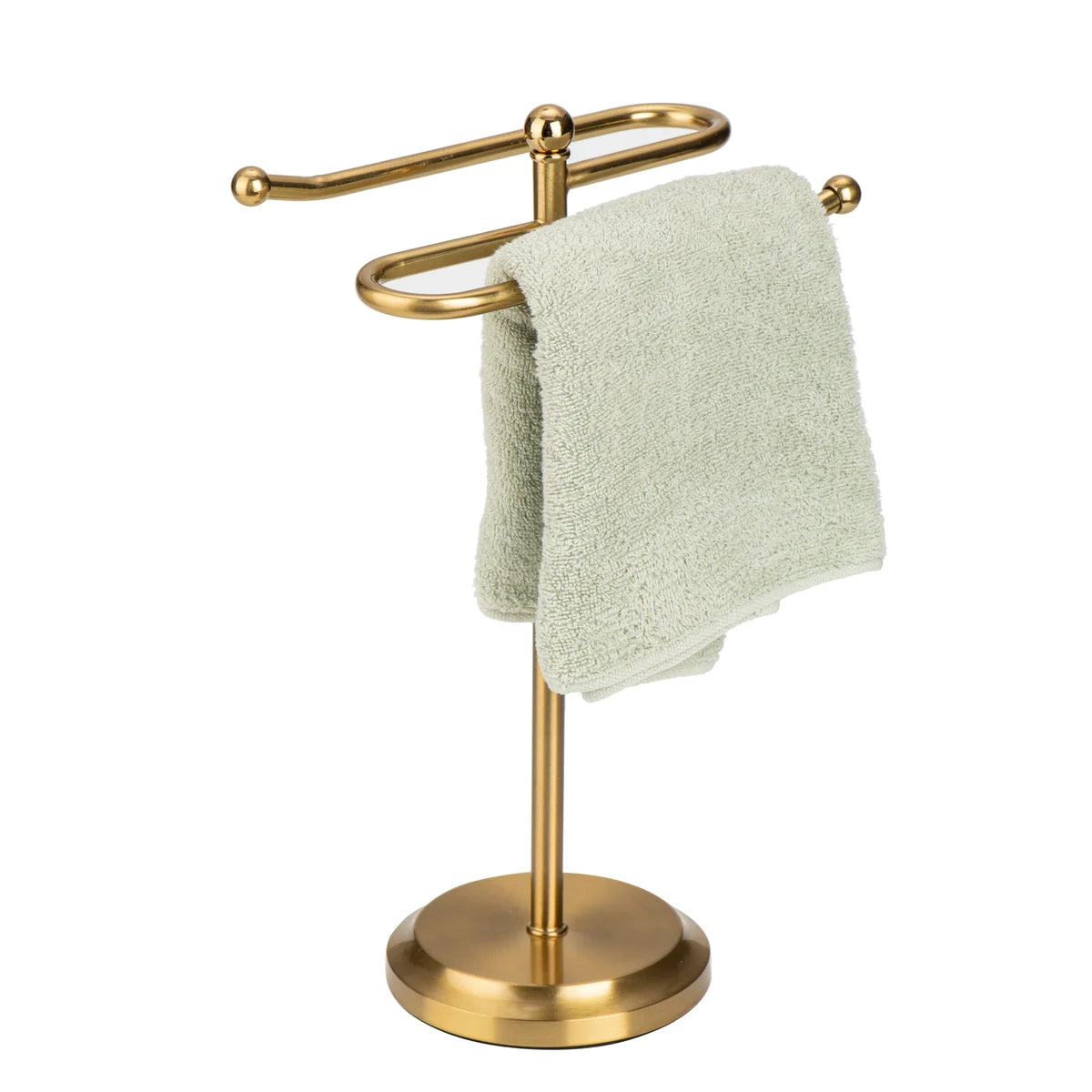 Aged Brass - New Classical S Design Fingertip Towel Holder