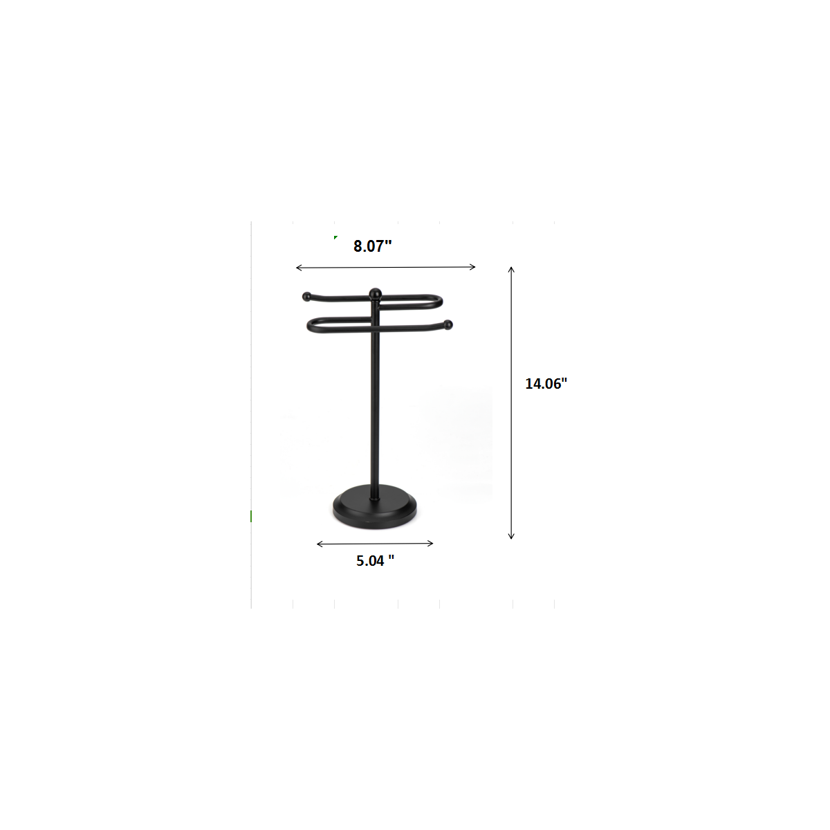 Matte Black - New Classical S Design Fingertip Towel Holder
