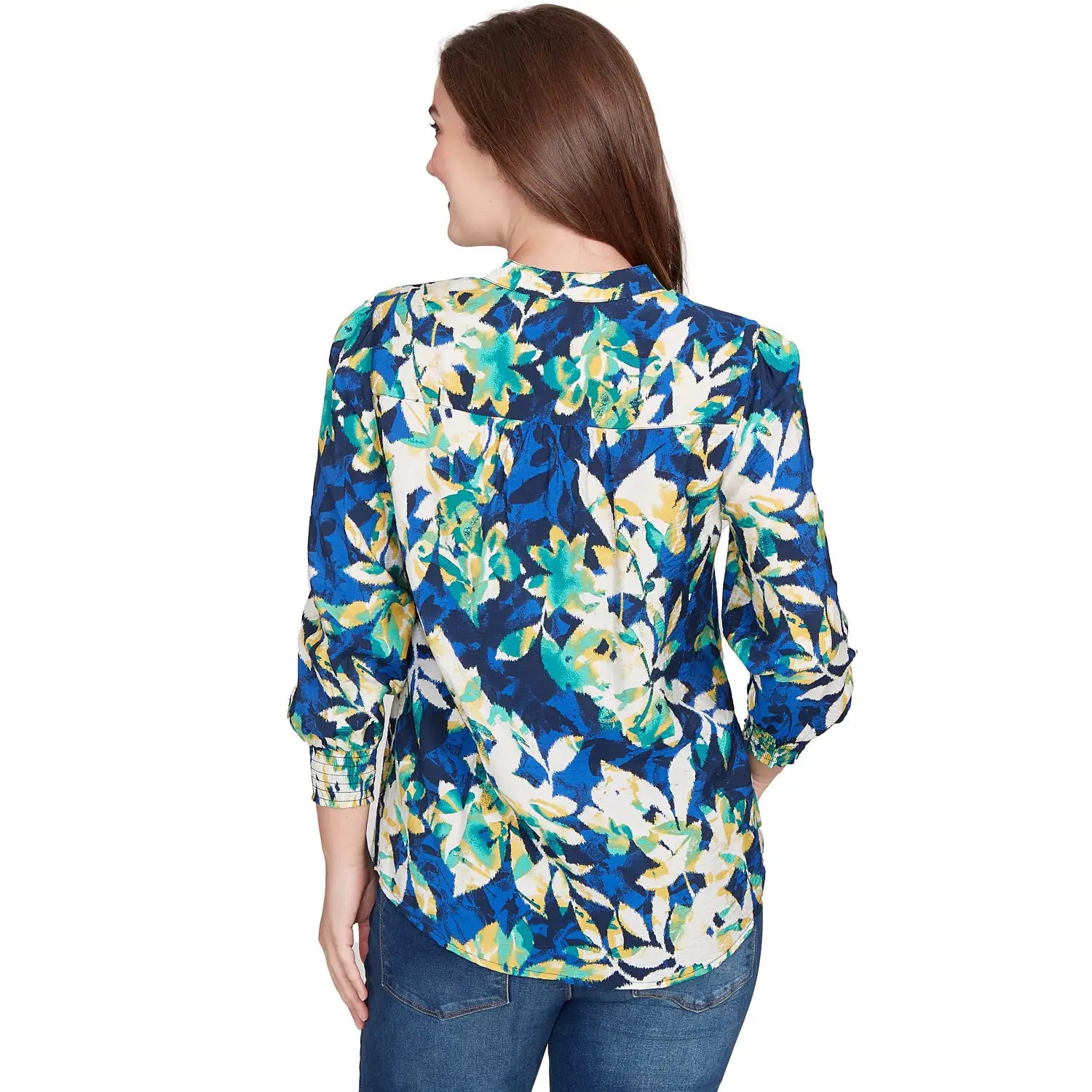 Floral Silky Voile Button Down Blouse - Ruby Rd