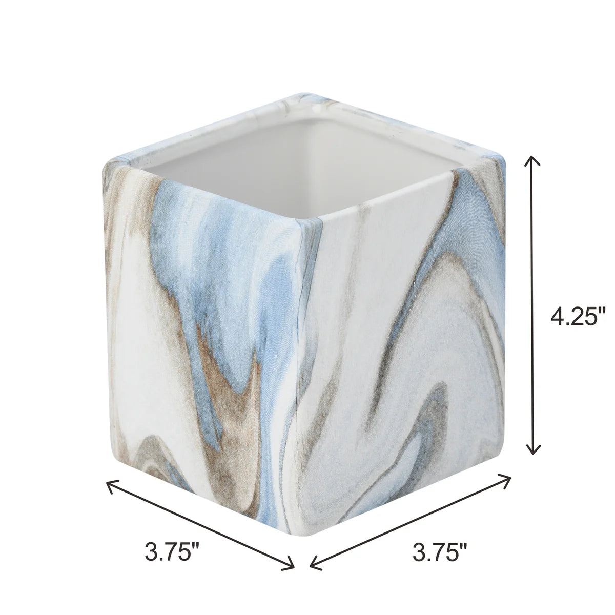 7PC Set Blue Marble Grain Bathroom Accessories
