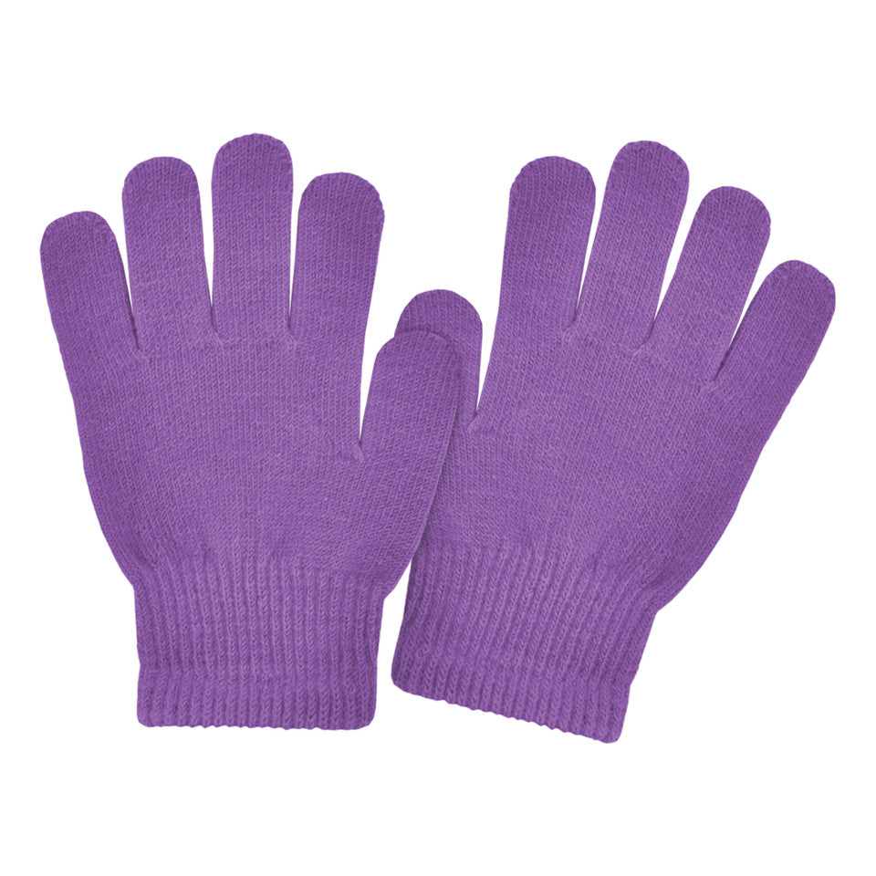 ACRYLIC SOLID STRETCH GLOVE PURPLE