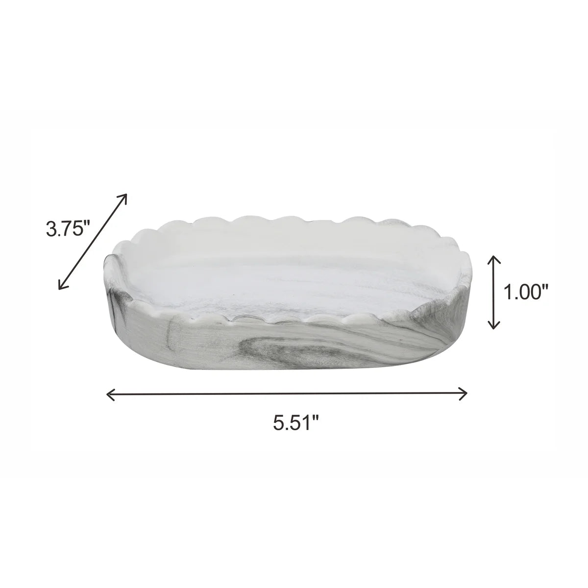 8PC Set Grey Marble Bathroom Accessories