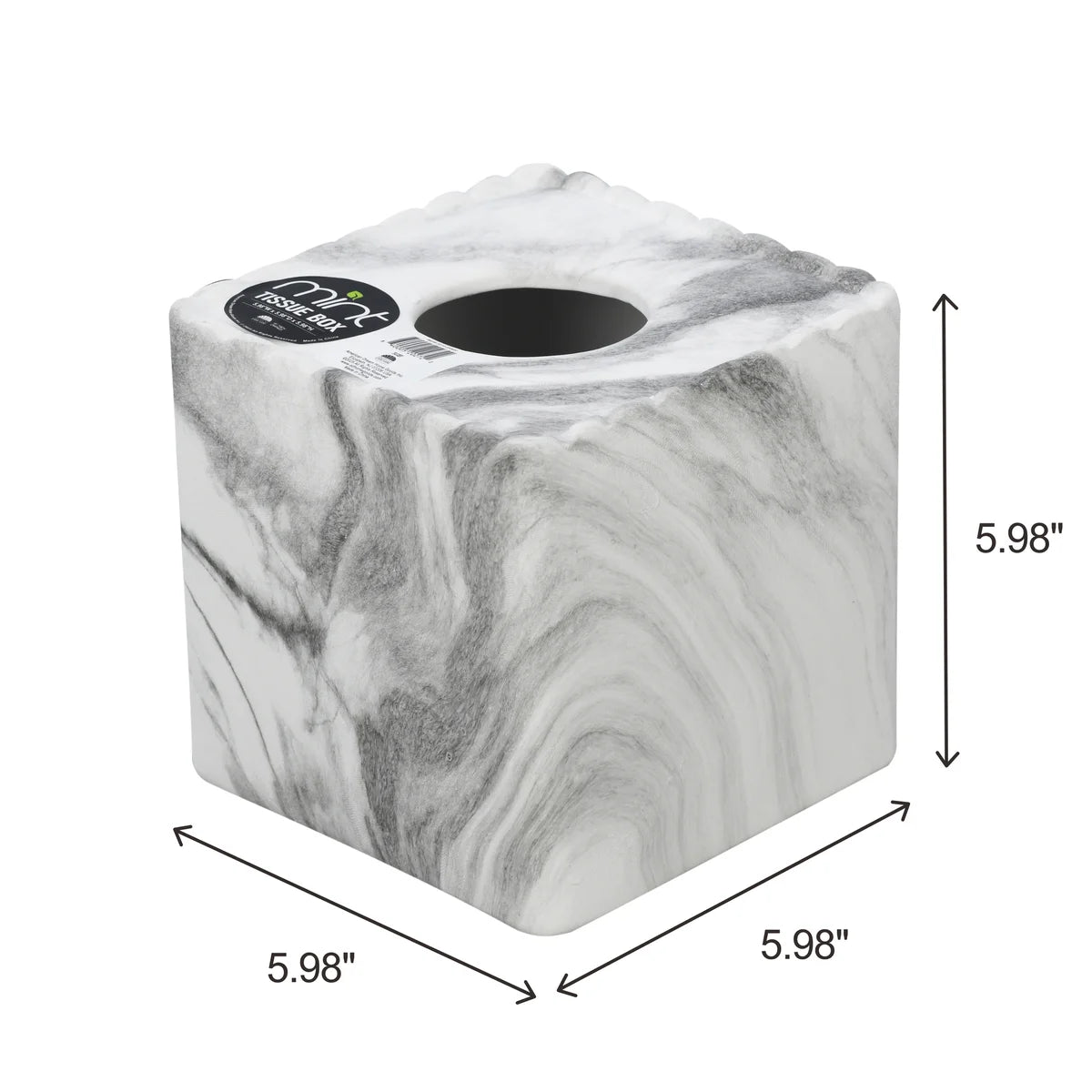 8PC Set Grey Marble Bathroom Accessories