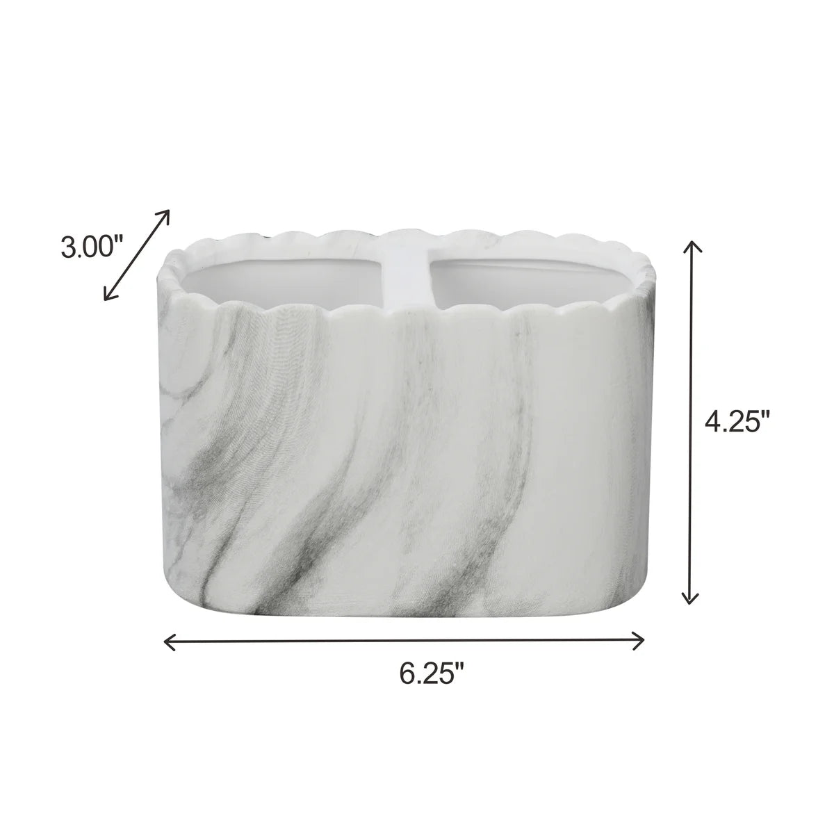 8PC Set Grey Marble Bathroom Accessories