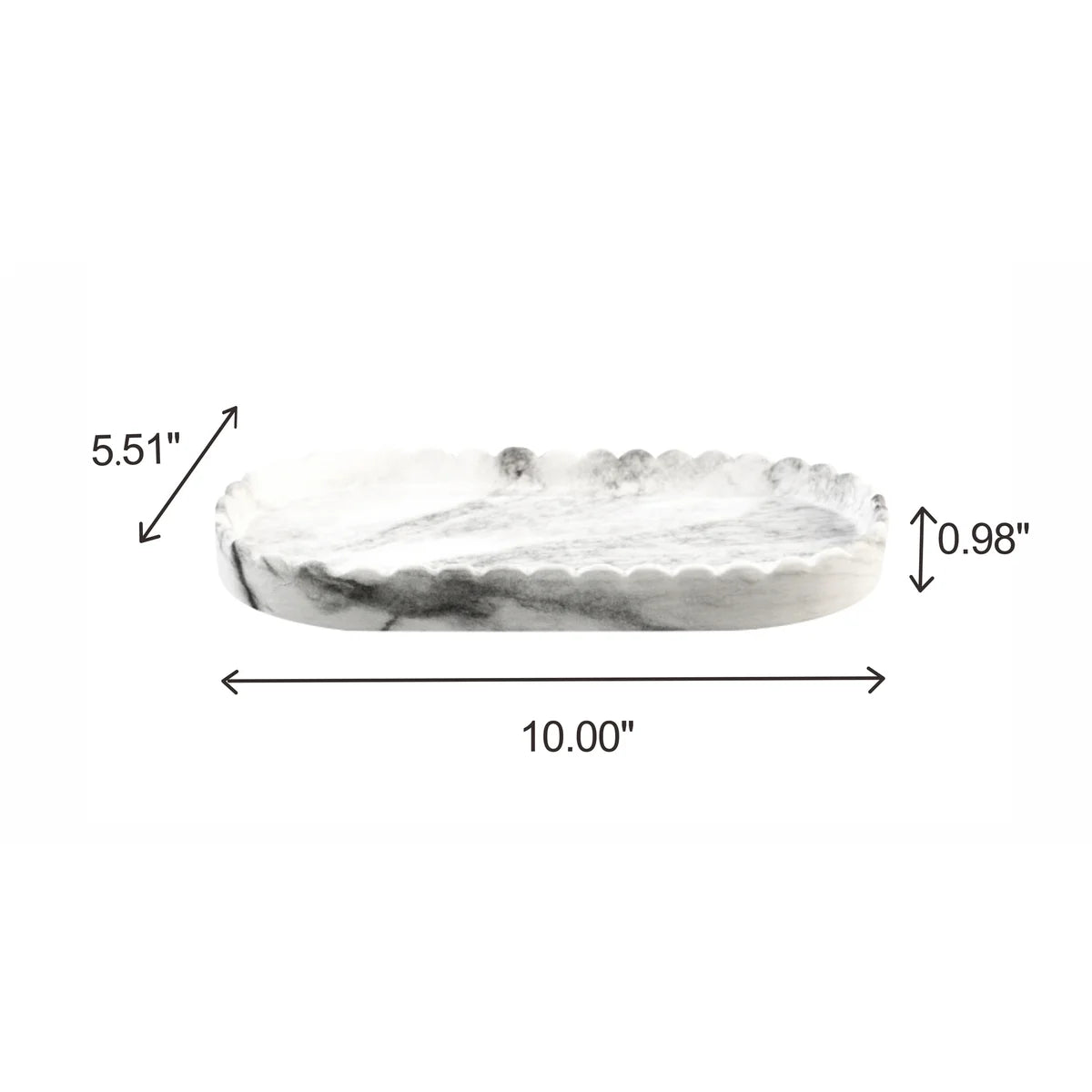 8PC Set Grey Marble Bathroom Accessories