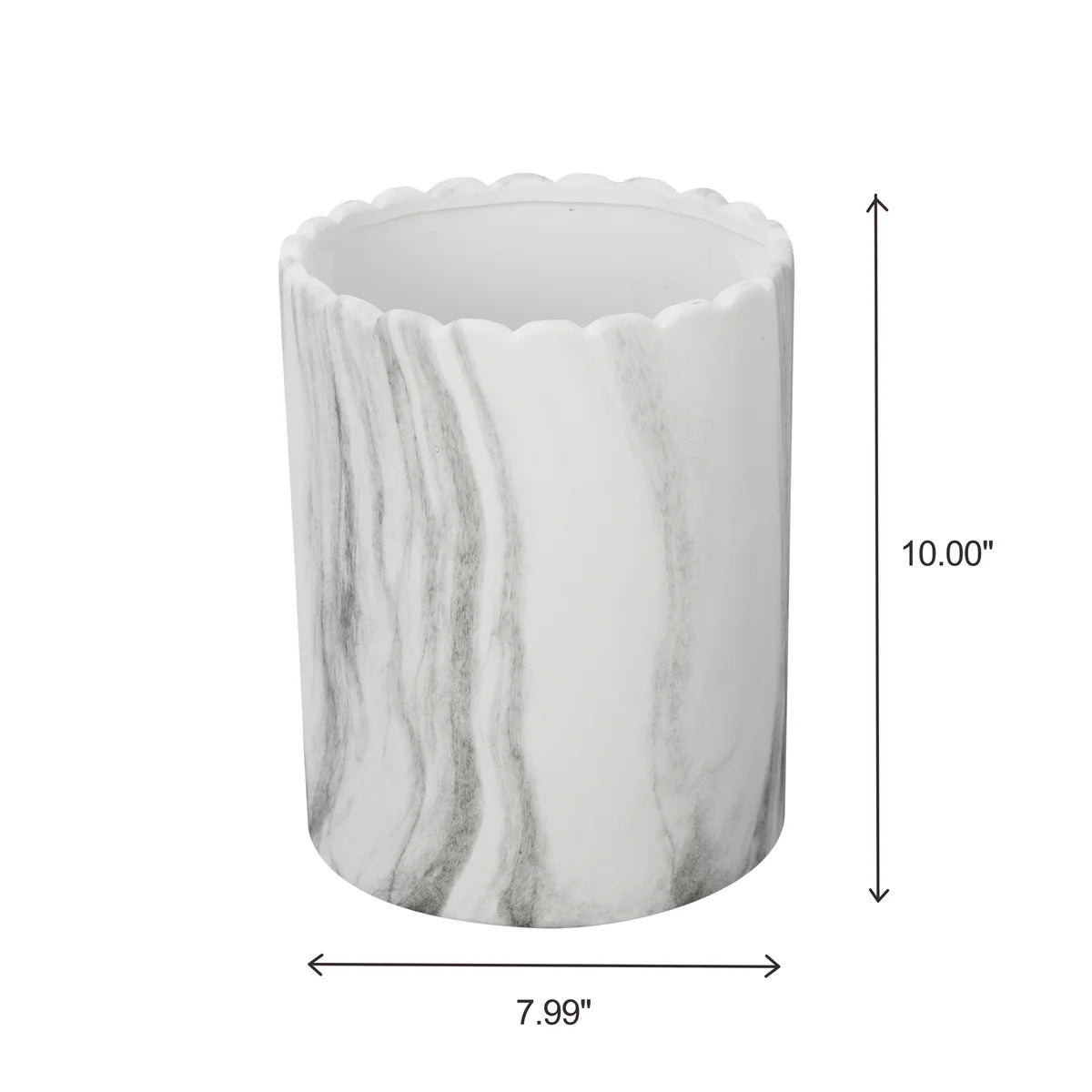 8PC Set Grey Marble Bathroom Accessories
