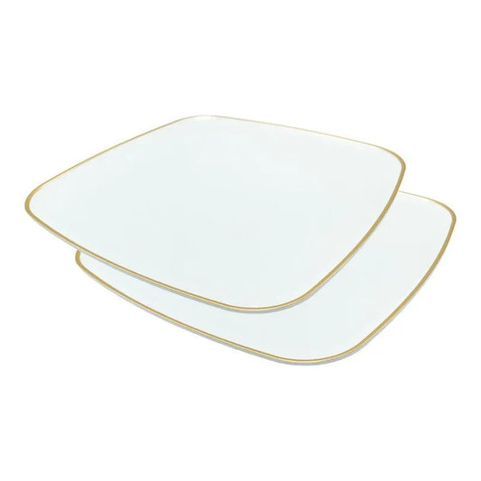14" Tray Square - Pearl-Gold