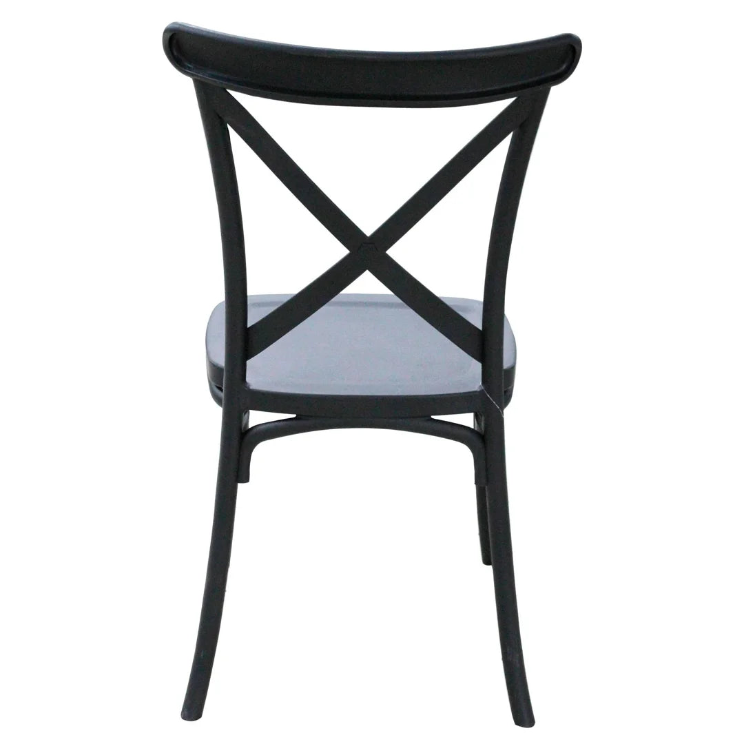 Outdoor Events Restaurant Nordic Buy Furniture Silla Stackable PP Black