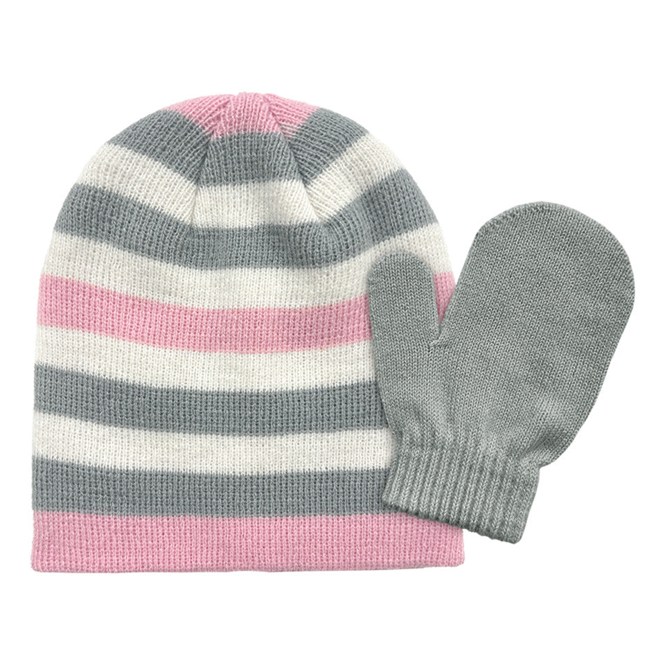 TODDLER GIRLS STRIPED SETS GREY