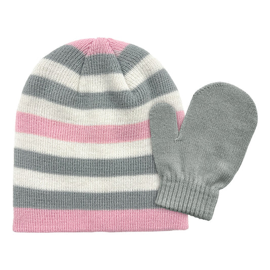 TODDLER GIRLS STRIPED SETS GREY