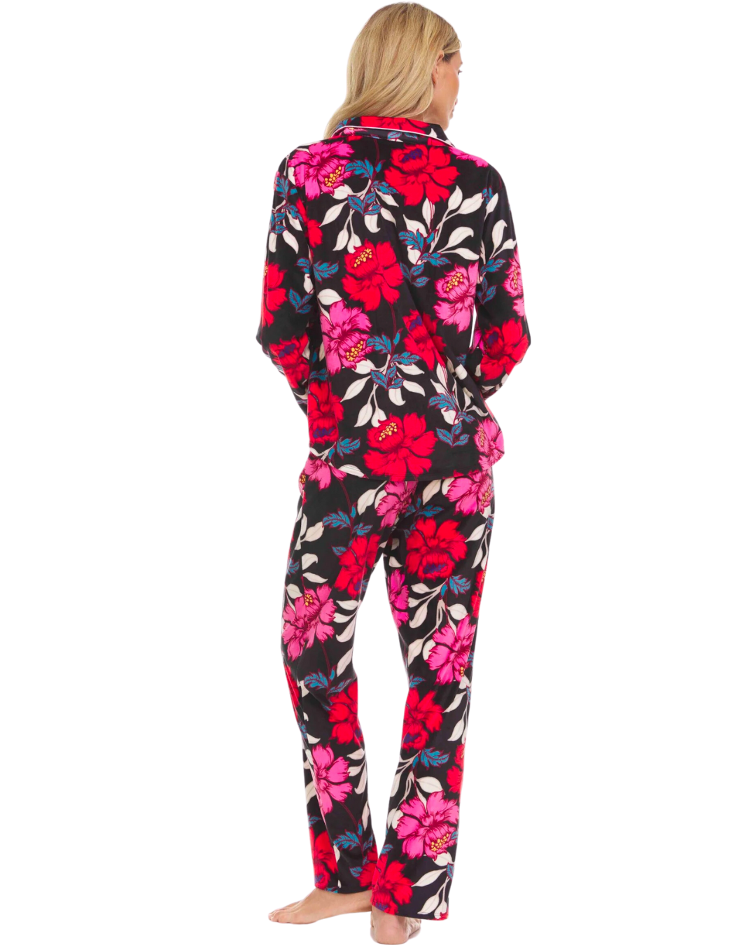 Pajama Notch baby Velour Set Black